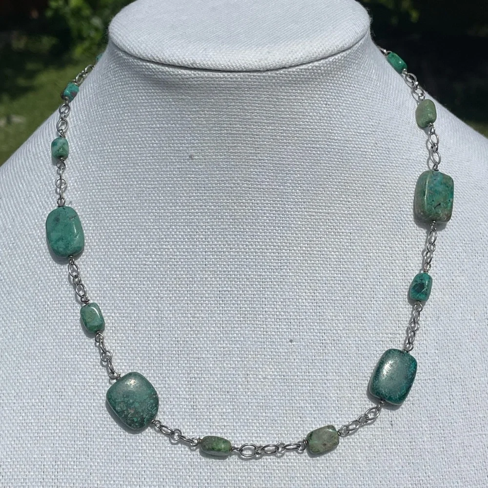 Turquoise 925 Sterling Silver Necklace